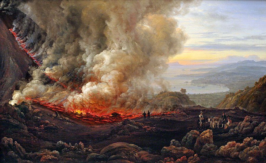 fire lava vesuvius